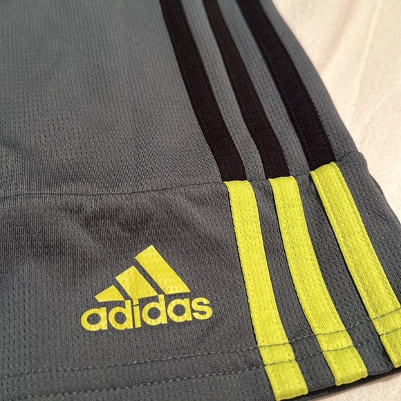 Adidas Boys Shorts Color:Grey/Black - Picture 2 of 4